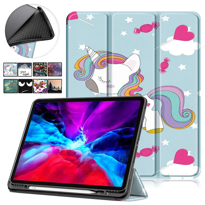 Умный чехол для iPad Pro 2021, чехол 11, милый кожаный чехол с рисунком для iPad Pro 11 2021 2020, чехол, оболочка, чехол с держателем для карандашей
Умный чехол для iPad Pro 2021, чехол 11, милый кожаный чехол с рисунком для iPad Pro 11 2021 2020, чехол, оболочка, чехол с держателем для карандашей