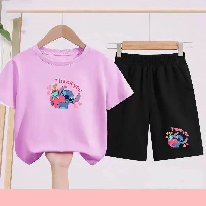 Children's Sportswear Set: Short-sleeved T-shirt +pants with Cartoon and Anime Patterns, Suitable for Girls and Boys Aged 3 To13
Children's Sportswear Set: Short-sleeved T-shirt +pants with Cartoon and Anime Patterns, Suitable for Girls and Boys Aged 3 To13