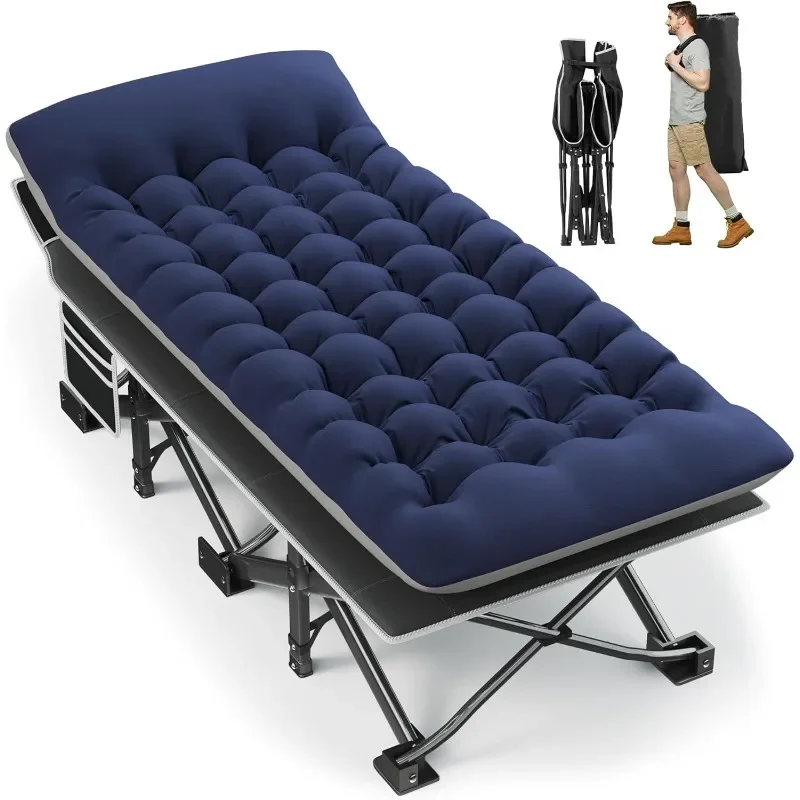 Portable Camping Cot, 32" Extra Wide Camping Cots for Adults with Thick Mattress, Heavy Duty Sleeping Cot Holds Up to 600LBS
Portable Camping Cot, 32" Extra Wide Camping Cots for Adults with Thick Mattress, Heavy Duty Sleeping Cot Holds Up to 600LBS