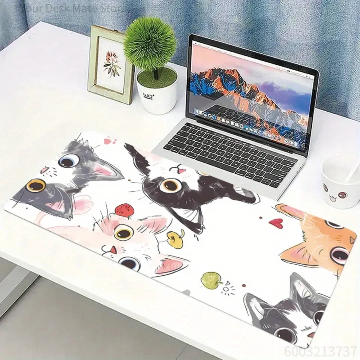 Cartoon Cat Theme Gaming Desk Mat Non-Slip Rubber Base Smooth Office Mouse Pad Ideal Gift for Teens and Family
Cartoon Cat Theme Gaming Desk Mat Non-Slip Rubber Base Smooth Office Mouse Pad Ideal Gift for Teens and Family