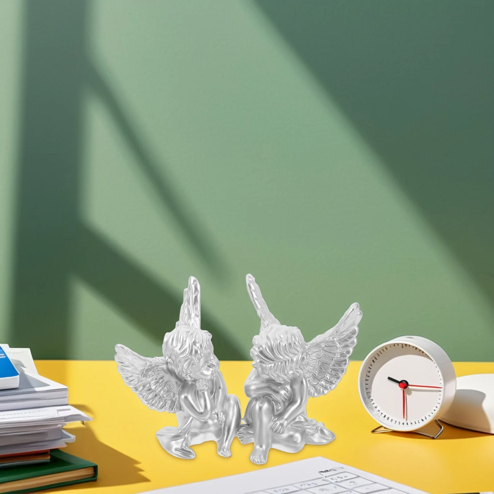 2Pcs Resin Angel Statue Indoor Home Decoration Small Elegant Sculpture Memorial Angel Ornament Keepsake Gift for Women Peaceful
2Pcs Resin Angel Statue Indoor Home Decoration Small Elegant Sculpture Memorial Angel Ornament Keepsake Gift for Women Peaceful