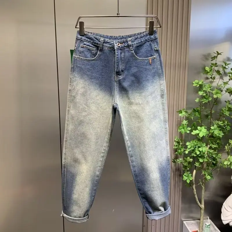 High-End Retro Men's Jeans Straight Leg Loose Fit Fashionable Washed Casual Pants mid Waist Polyester Cotton Blend
High-End Retro Men's Jeans Straight Leg Loose Fit Fashionable Washed Casual Pants mid Waist Polyester Cotton Blend