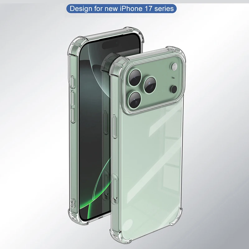 Shockproof Soft Back Case For iPhone 17 Air Pro Max Ultra Thin Silicone Transparent Clear Cover For iPhone17 17ProMax 2025 Shell
Shockproof Soft Back Case For iPhone 17 Air Pro Max Ultra Thin Silicone Transparent Clear Cover For iPhone17 17ProMax 2025 Shell