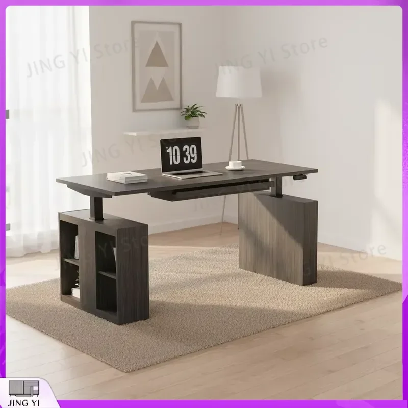 Adjustable Electric Height Standing Desk for Office Workstation with USB Socket Power Outlet Walnut Finish Modern Computer
Adjustable Electric Height Standing Desk for Office Workstation with USB Socket Power Outlet Walnut Finish Modern Computer