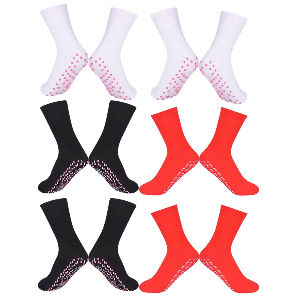 6Pairs Thermal Self Heating Socks Warm Breathable Heated Socks for Cold Weather Women Men Winter Outdoor Sports Ski Snowboard
6Pairs Thermal Self Heating Socks Warm Breathable Heated Socks for Cold Weather Women Men Winter Outdoor Sports Ski Snowboard