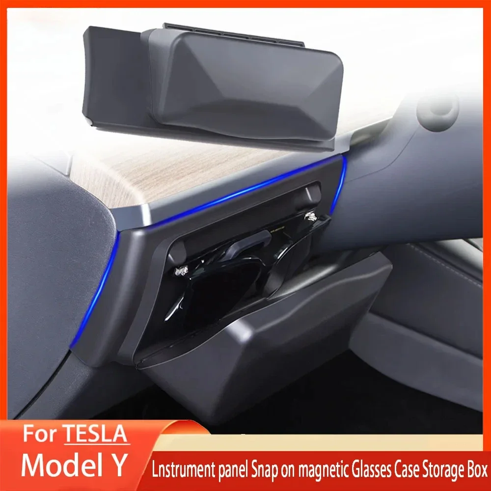 For Tesla Model Y dashboard magnetic suction glasses case Sunglasses glasses Box storage Box accessories
For Tesla Model Y dashboard magnetic suction glasses case Sunglasses glasses Box storage Box accessories