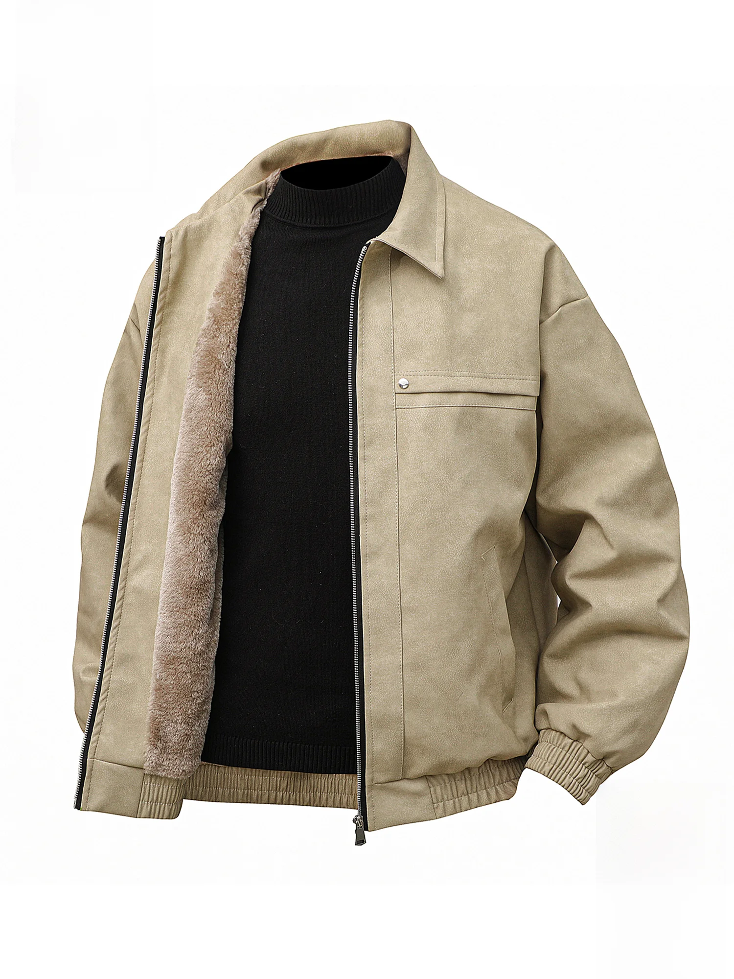 PaulFrank Retro Collar Fce Lined Thiened Leather Jaet Men's Winter Casual Loose Outerwear American Sle Windproof
PaulFrank Retro Collar Fce Lined Thiened Leather Jaet Men's Winter Casual Loose Outerwear American Sle Windproof