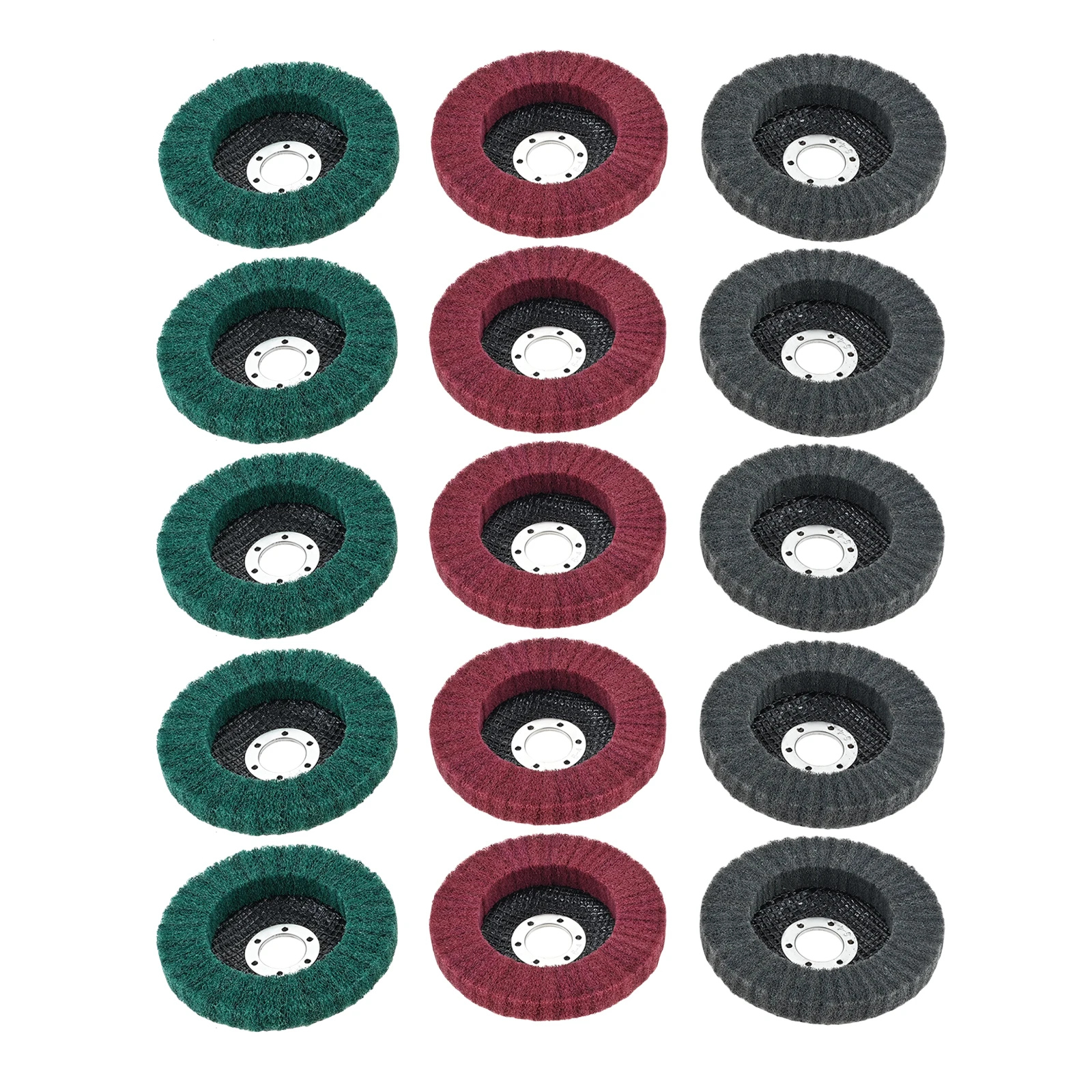 5Pcs 4.5"" Nylon Fiber Flap Sanding Disc Angle Grinder Polishing Wheel for Wood Metal Buffing Paint Rust Remover Grit180/320/600
5Pcs 4.5"" Nylon Fiber Flap Sanding Disc Angle Grinder Polishing Wheel for Wood Metal Buffing Paint Rust Remover Grit180/320/600