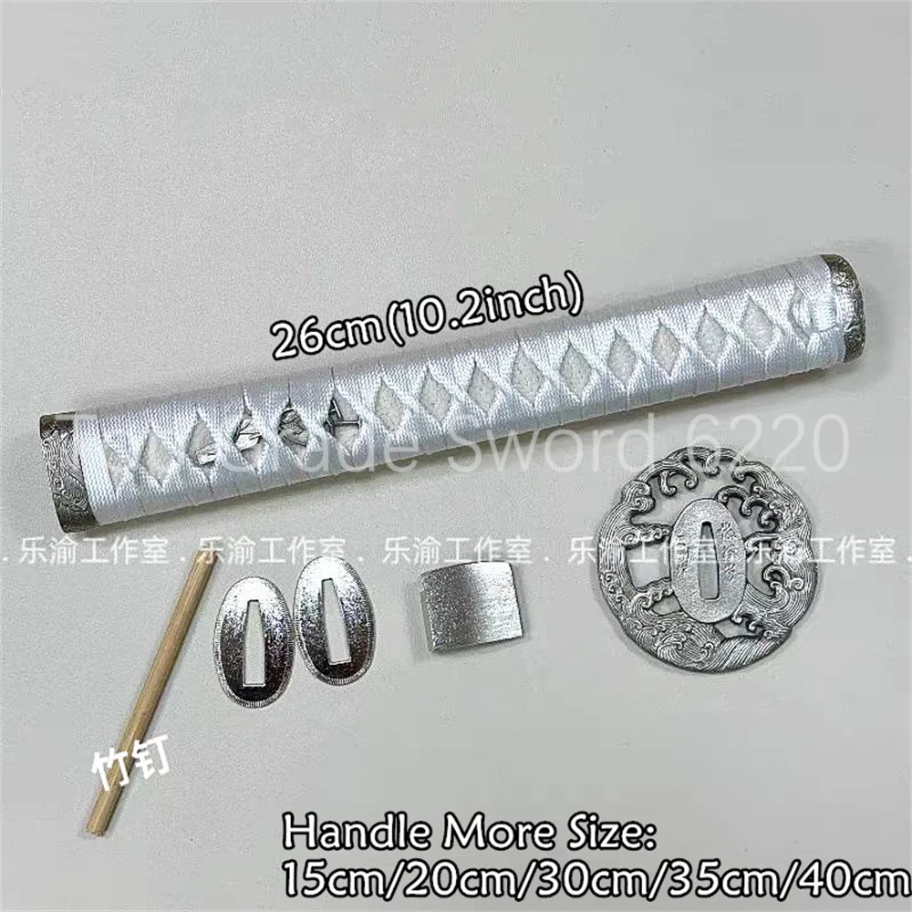 A Set Nice Handle Real Rayskin Tsuka White Copper Handguard Tsuba Habaki Seppa For Japanese Samurai Katana Tachi Sword Fittings
A Set Nice Handle Real Rayskin Tsuka White Copper Handguard Tsuba Habaki Seppa For Japanese Samurai Katana Tachi Sword Fittings