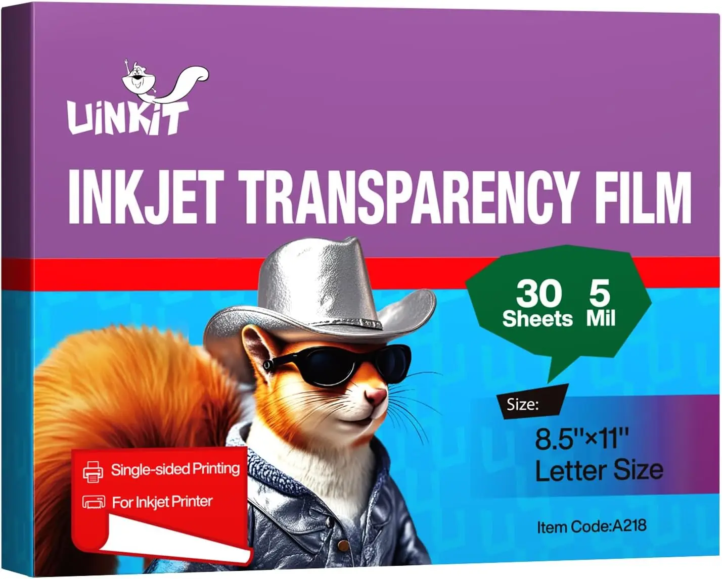 30 Sheets Pintable Transparency Film Acetate Clear Sheets for Crafts 8.5x11 OHP Overhead Projector Film For Inkjet Printer Quick
30 Sheets Pintable Transparency Film Acetate Clear Sheets for Crafts 8.5x11 OHP Overhead Projector Film For Inkjet Printer Quick