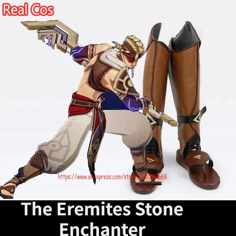 RealCos Genshin Impact The Eremites Stone Enchanter Cosplay Shoes Boots Halloween Cosplay Costume Accessory
RealCos Genshin Impact The Eremites Stone Enchanter Cosplay Shoes Boots Halloween Cosplay Costume Accessory