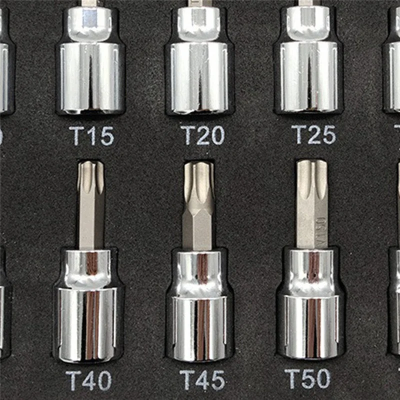 A15F-10-Piece Set Of 3/8 Sleeve Set Hexagon Pressing Sleeve Torx Spline Hexagon Sleeve
A15F-10-Piece Set Of 3/8 Sleeve Set Hexagon Pressing Sleeve Torx Spline Hexagon Sleeve