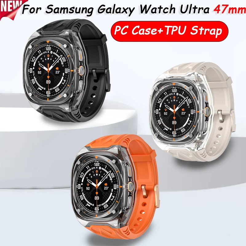 Чехол для ПК + встроенный ремешок из ТПУ для Samsung Galaxy Watch Ultra 2025 47 мм, ремешок с защитой от падения Galaxy Watch 7 Ultra 47 мм, силиконовый браслет
Чехол для ПК + встроенный ремешок из ТПУ для Samsung Galaxy Watch Ultra 2025 47 мм, ремешок с защитой от падения Galaxy Watch 7 Ultra 47 мм, силиконовый браслет