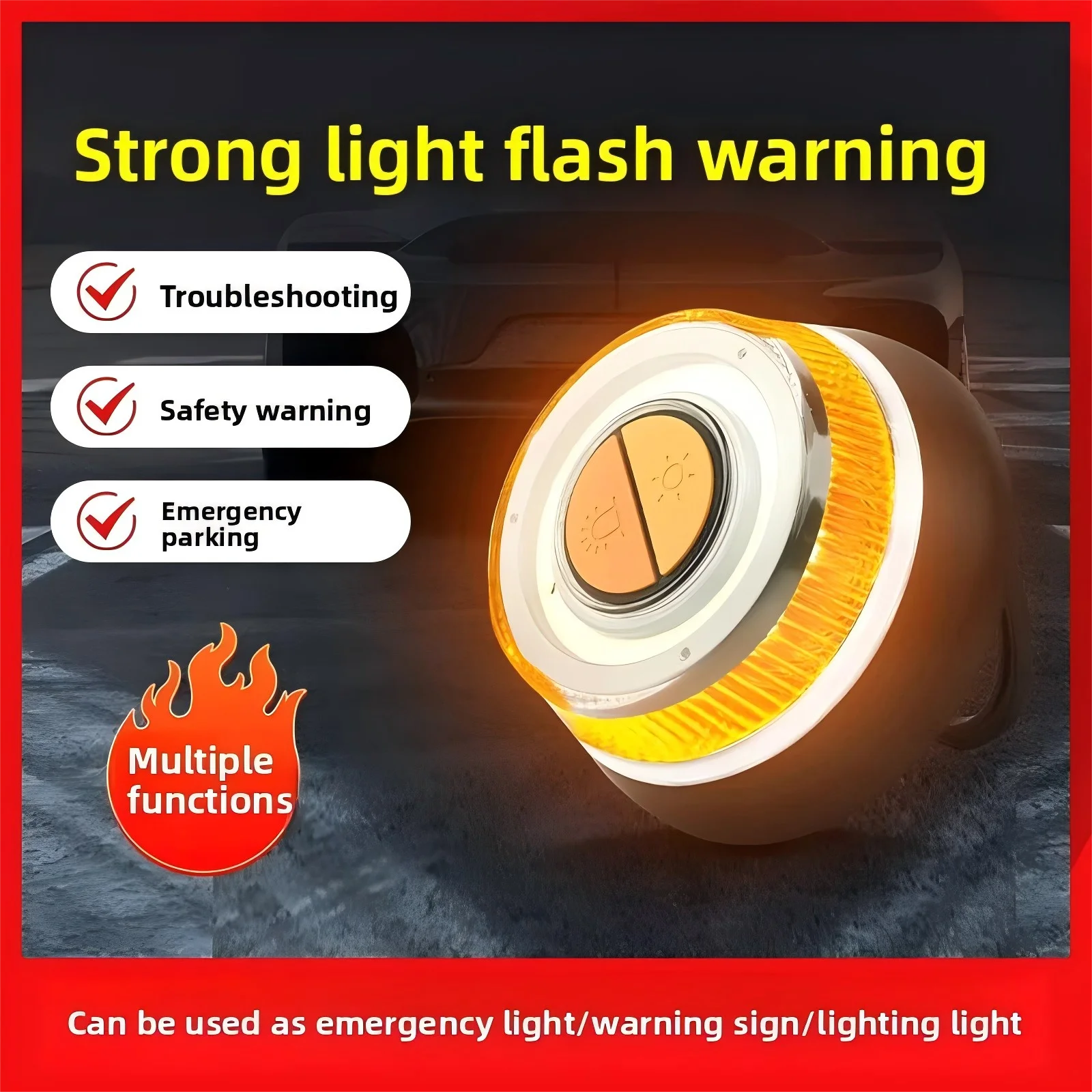 Bright Flashing Magnetic Base Convenient LED Light - Battery Powered (Batteries Not Included), Multi-functional Lighting
Bright Flashing Magnetic Base Convenient LED Light - Battery Powered (Batteries Not Included), Multi-functional Lighting