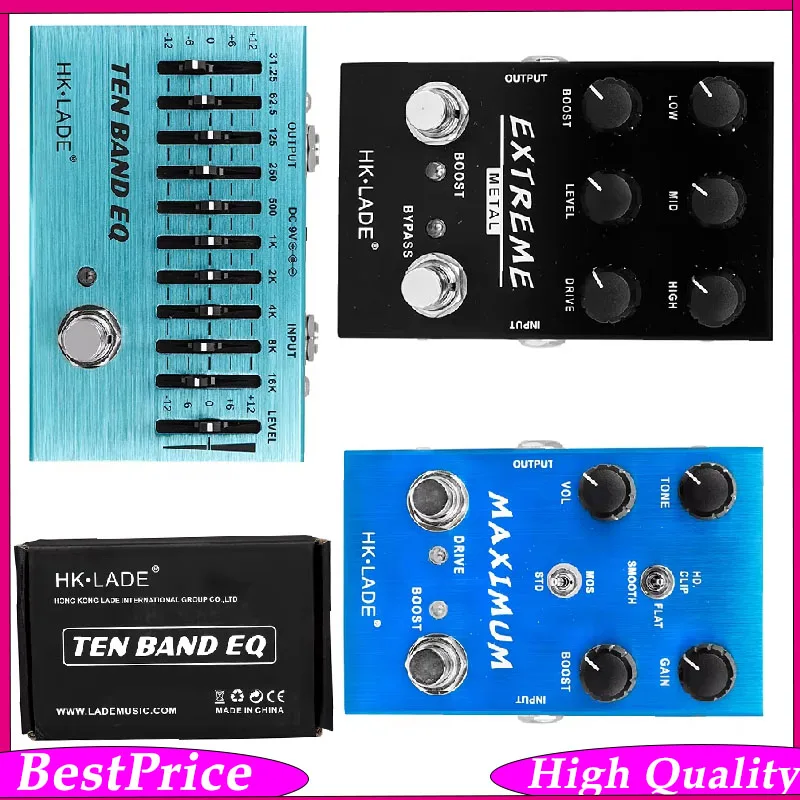 HK-LADE Electric Guitar Effects Pedal EXTREME Metal Distortion Pedal High Gain Overdrive Effects Guitar Accessories & Parts
HK-LADE Electric Guitar Effects Pedal EXTREME Metal Distortion Pedal High Gain Overdrive Effects Guitar Accessories & Parts