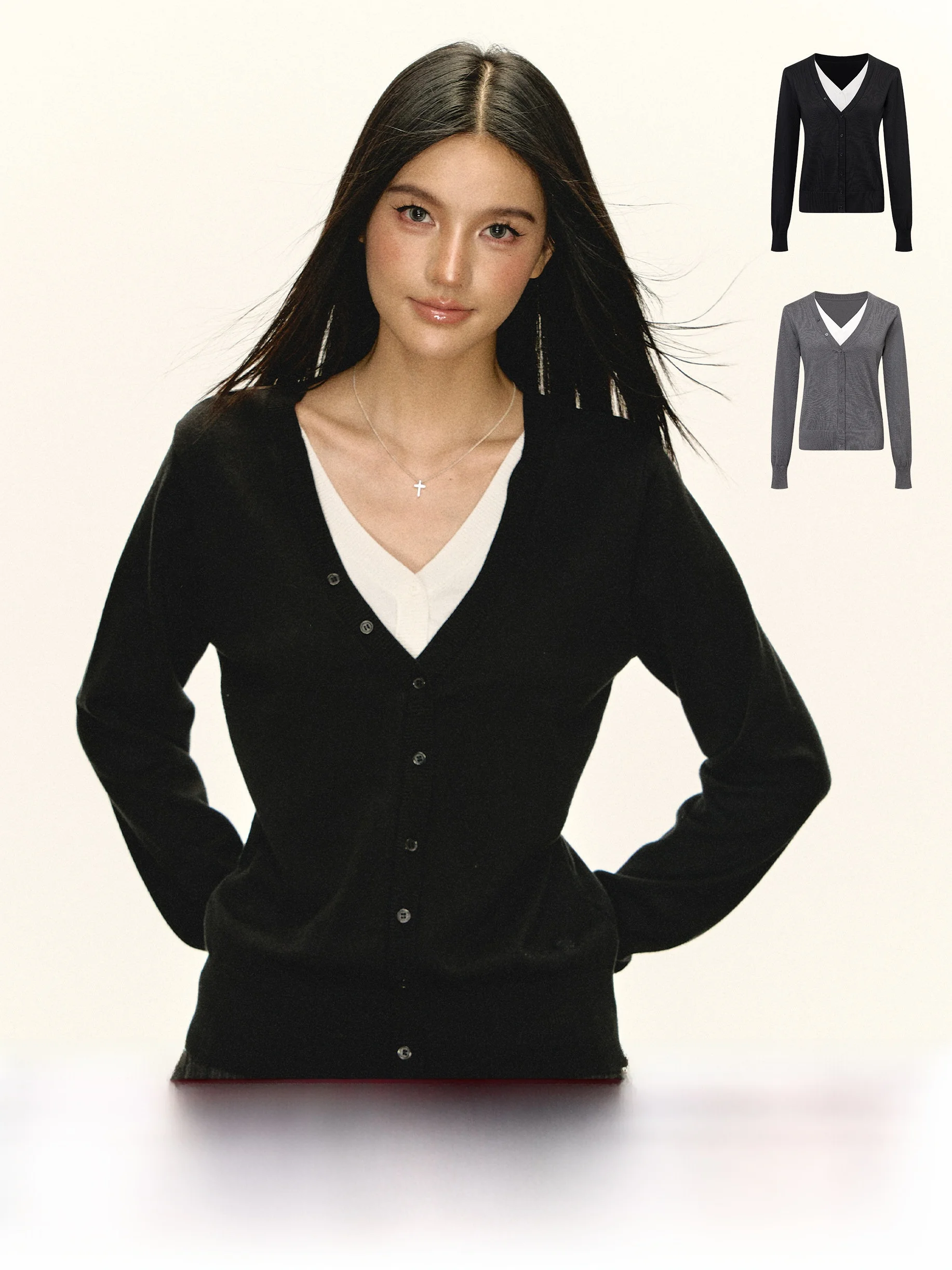 Ariseism American Retro Two-Tone Fake Two-Piece Sweater Women's Spring New Top Street Sle Loose Fit Long Sve V-Ne Sing...
Ariseism American Retro Two-Tone Fake Two-Piece Sweater Women's Spring New Top Street Sle Loose Fit Long Sve V-Ne Sing...