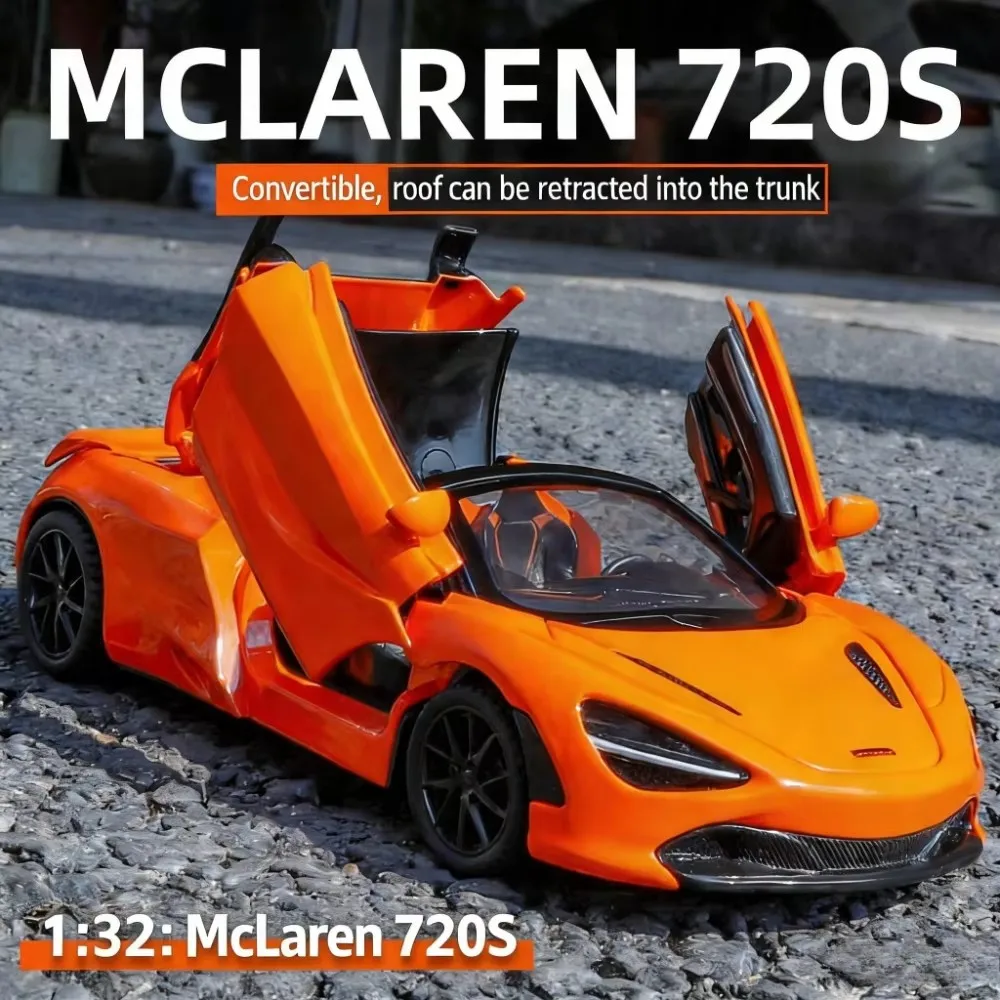 1:32 для McLaren 720S, литая под давлением модель спортивного автомобиля-высококачественная игрушка из сплава для мальчиков, гоночный коллекционный орнамент
1:32 для McLaren 720S, литая под давлением модель спортивного автомобиля-высококачественная игрушка из сплава для мальчиков, гоночный коллекционный орнамент