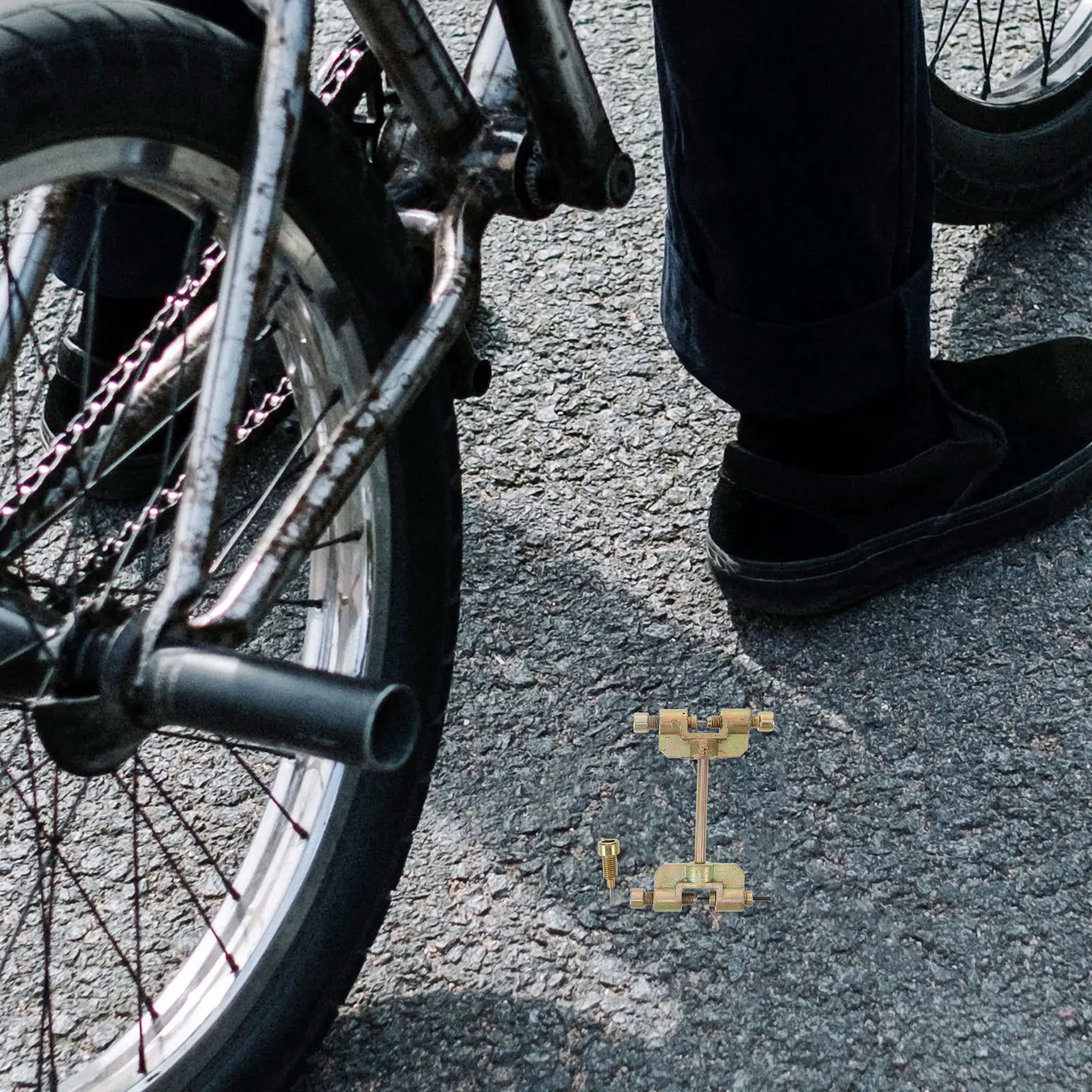 Breaker Tool For Bike Motorcycle Zinc Alloy Compact Durable Chain Link Removal Tool Bicycle Chain Splitter Accessory
Breaker Tool For Bike Motorcycle Zinc Alloy Compact Durable Chain Link Removal Tool Bicycle Chain Splitter Accessory