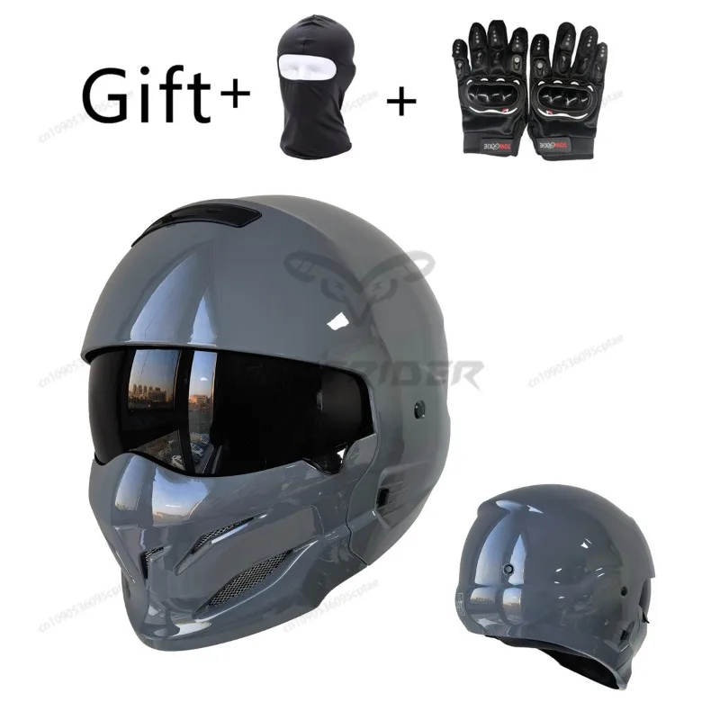 Combination Moto Helmet Detachable Multi-purpose Combination Helmet Motorcycle Locomotive Personality Half Predator Helmet 
Combination Moto Helmet Detachable Multi-purpose Combination Helmet Motorcycle Locomotive Personality Half Predator Helmet