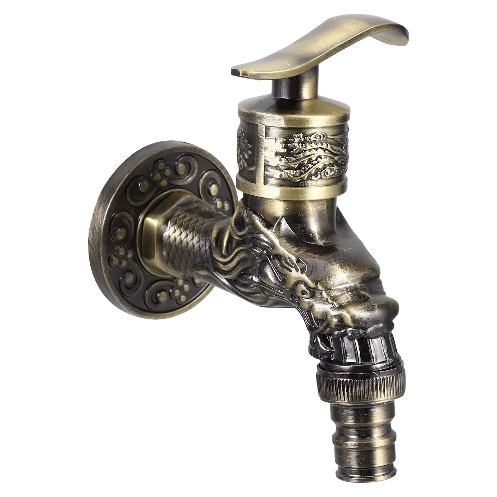 Vintage Dragon Shape Wall Mounted Faucet Single Lever for Kitchen Sink Washing Machine Garden Tap Bathtub Faucet
Vintage Dragon Shape Wall Mounted Faucet Single Lever for Kitchen Sink Washing Machine Garden Tap Bathtub Faucet
