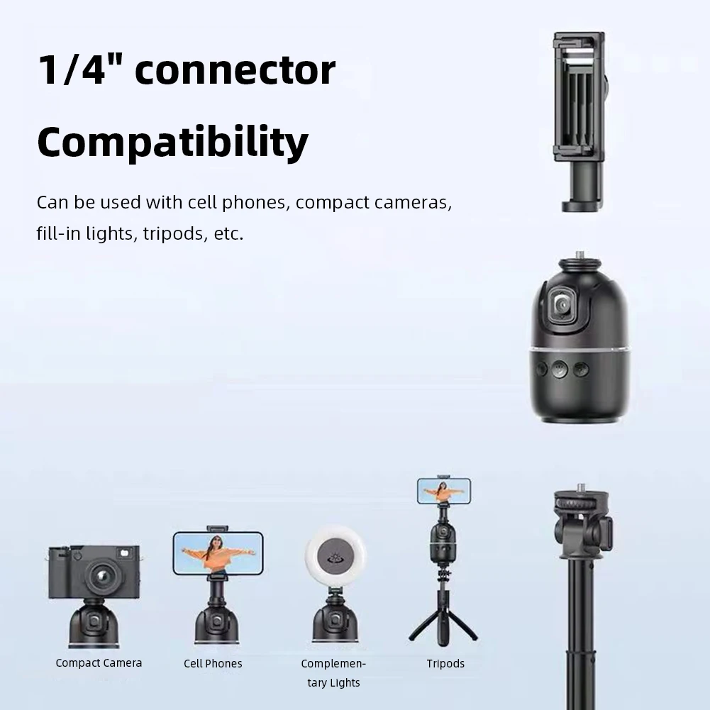 Auto Face Tracking Tripod 360° Rotation Auto Tracking Phone Holder Rechargeable Smart Shooting Stand for Tiktok Video Recording
Auto Face Tracking Tripod 360° Rotation Auto Tracking Phone Holder Rechargeable Smart Shooting Stand for Tiktok Video Recording