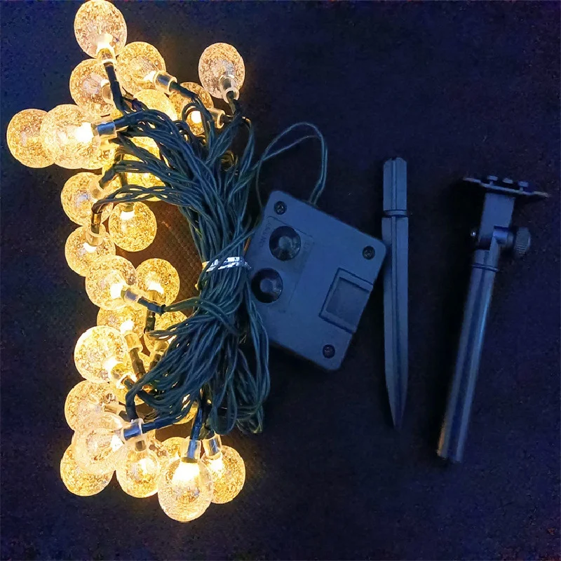 Solar String Lights Crystal Ball Outdoor Patio Lights 200 LED For Garden Party Decor Christmas Halloween Decorations Lights
Solar String Lights Crystal Ball Outdoor Patio Lights 200 LED For Garden Party Decor Christmas Halloween Decorations Lights