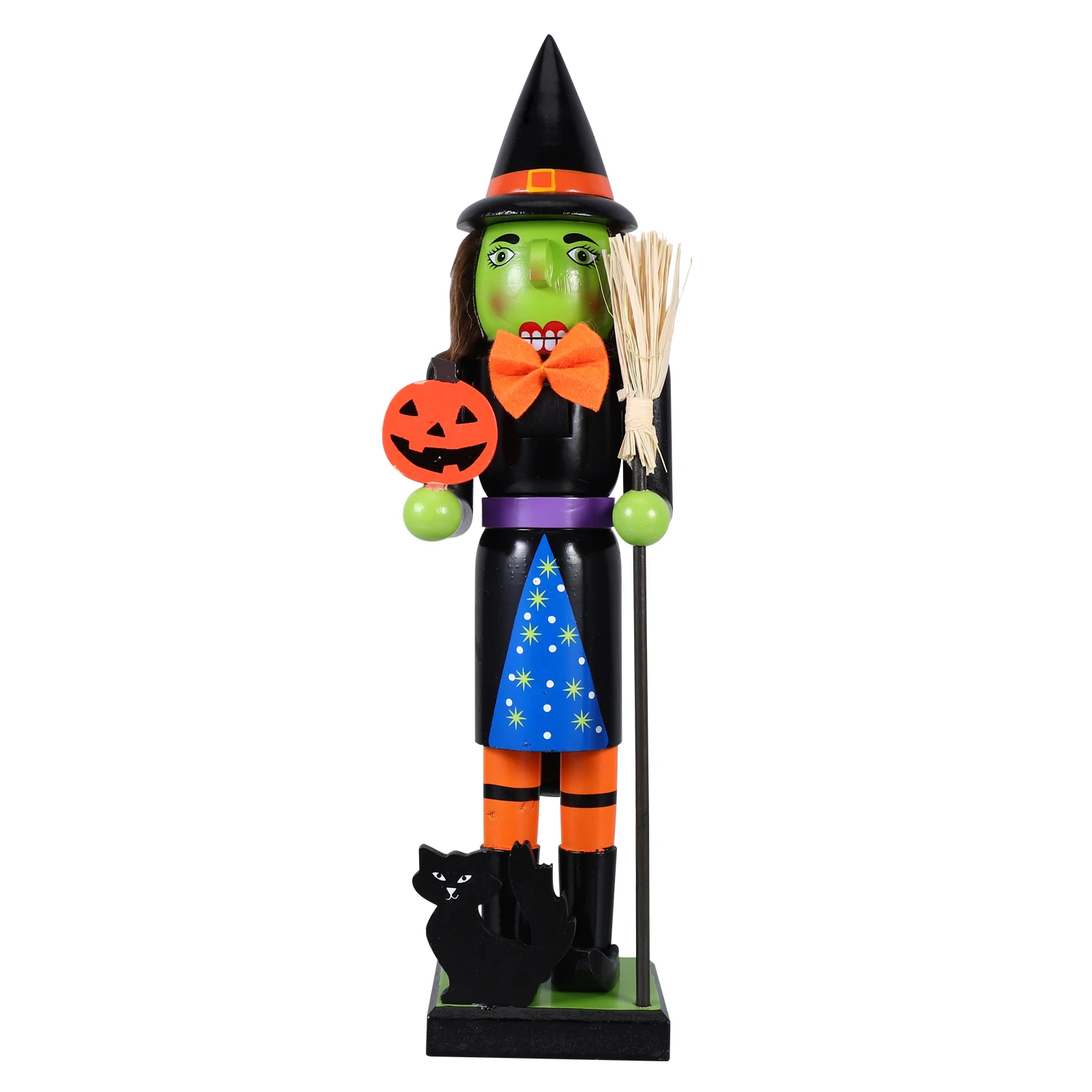 Pumpkin Man Nutcracker Halloween Decorations Wooden Figurine Spooky Indoor Party Favor Versatile Placement Christmas Holiday
Pumpkin Man Nutcracker Halloween Decorations Wooden Figurine Spooky Indoor Party Favor Versatile Placement Christmas Holiday