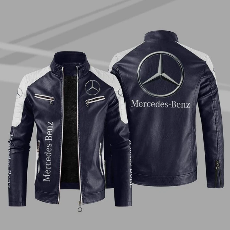 Mercedes Benz logo printed Mercedes AMG thick leather jacket PU leather jacket windproof men's winter edition fleece jacket
Mercedes Benz logo printed Mercedes AMG thick leather jacket PU leather jacket windproof men's winter edition fleece jacket