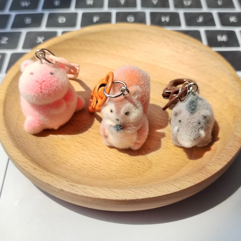 Resin Flocking Squirrel Wild Boar Capybara Keychains For Women Cartoon Cute Fluffy Animal Pendant Bag Earphone Case Car Key Ring
Resin Flocking Squirrel Wild Boar Capybara Keychains For Women Cartoon Cute Fluffy Animal Pendant Bag Earphone Case Car Key Ring