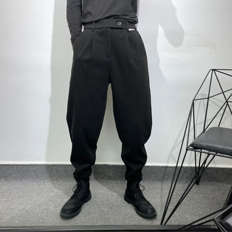 Winter Retro Thick Wool Cloth Loose Cargo Ankle Banded Pants High Street Popular Leisure Non-Ironing Trousers
Winter Retro Thick Wool Cloth Loose Cargo Ankle Banded Pants High Street Popular Leisure Non-Ironing Trousers