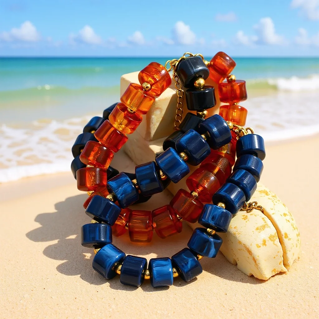 Retro Minimalist Beaded Bracelet Necklace Lightweight Acrylic Cylindrical Jewelry for Women Daily Wear
Retro Minimalist Beaded Bracelet Necklace Lightweight Acrylic Cylindrical Jewelry for Women Daily Wear