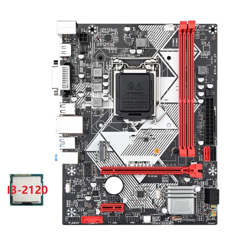 B75-H B75-H Desktop Motherboard +I3-2120 CPU LGA 1155 USB 3.0 SATA 3.0 Support Up To 16GB DDR3 1600Mhz RAM Slots Motherboard
B75-H B75-H Desktop Motherboard +I3-2120 CPU LGA 1155 USB 3.0 SATA 3.0 Support Up To 16GB DDR3 1600Mhz RAM Slots Motherboard