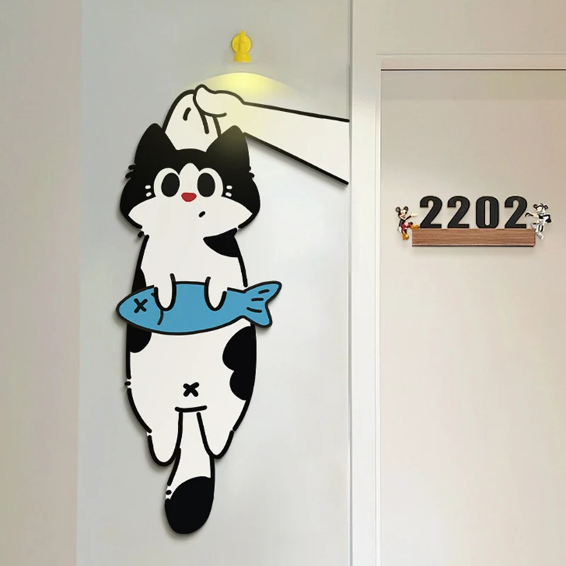 Entrance Decorations Modern Cat LED Wall Lamps For Living Room Corridor Bedroom Door Kitchen Hanging Painting Home Light Lustre
Entrance Decorations Modern Cat LED Wall Lamps For Living Room Corridor Bedroom Door Kitchen Hanging Painting Home Light Lustre