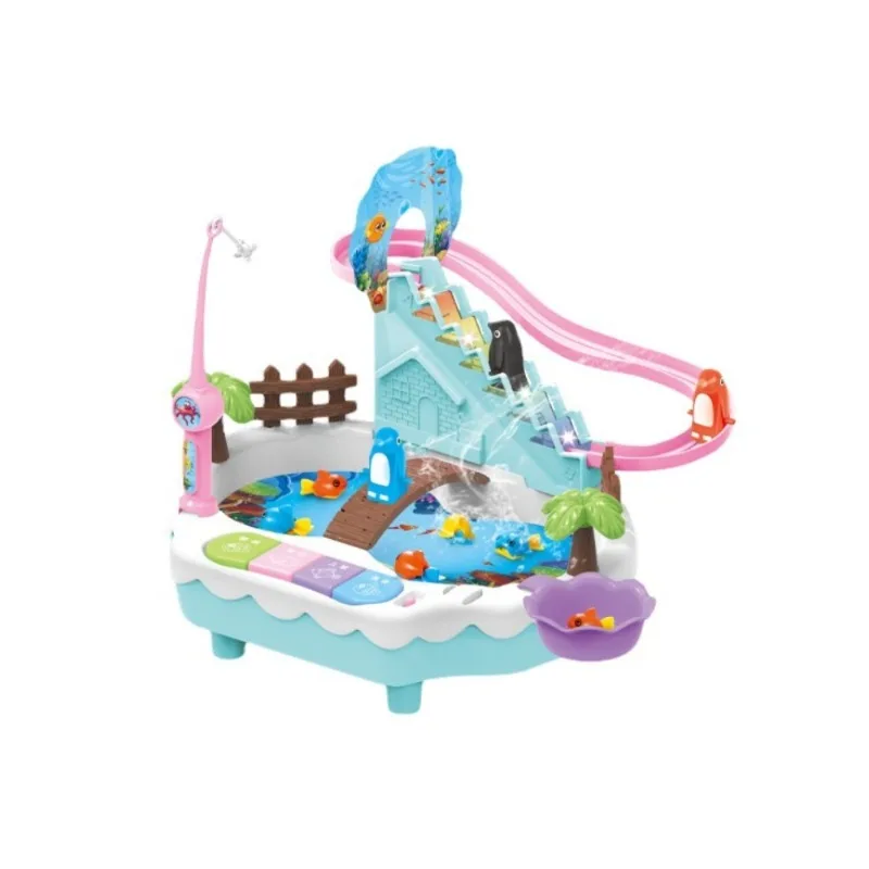 Deluxe Gift Set Electric Fishing Toy with Music - Slide Table Design, Perfect Holiday/Birthday Gift for Kids
Deluxe Gift Set Electric Fishing Toy with Music - Slide Table Design, Perfect Holiday/Birthday Gift for Kids