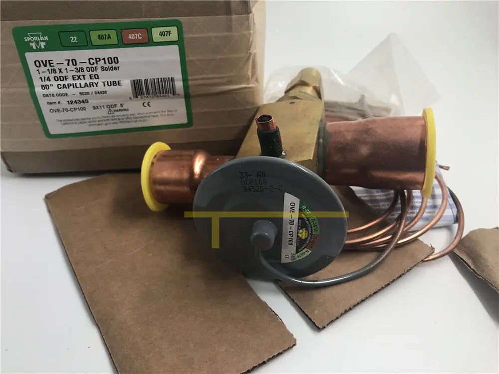 1PCS New For Sporlan OVE-70-CP100 Thermal Expansion Valve OVE70CP100
1PCS New For Sporlan OVE-70-CP100 Thermal Expansion Valve OVE70CP100
