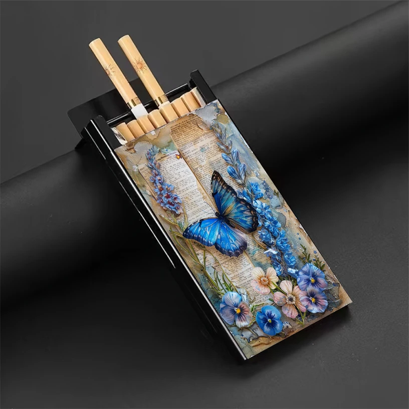 Colorful Pattern Cigarette Box, Butterfly, Classic and Useful, for Men Daily Life Work Business Party Festival Birthday Gift
Colorful Pattern Cigarette Box, Butterfly, Classic and Useful, for Men Daily Life Work Business Party Festival Birthday Gift