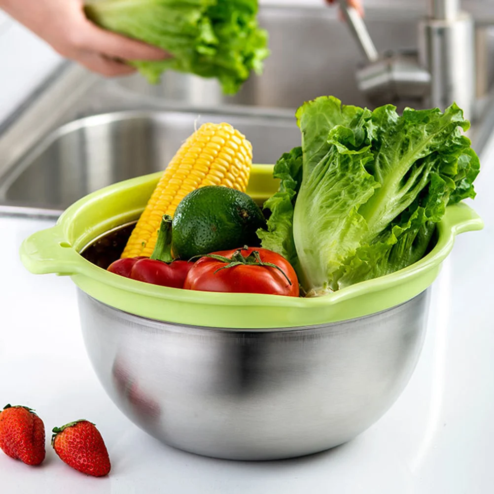 1Set Large Capacity Strainer Drain Basket Kitchen Wash Basin Double Layer Draining Basket Kit Rice Vegetable Fruit Filter
1Set Large Capacity Strainer Drain Basket Kitchen Wash Basin Double Layer Draining Basket Kit Rice Vegetable Fruit Filter