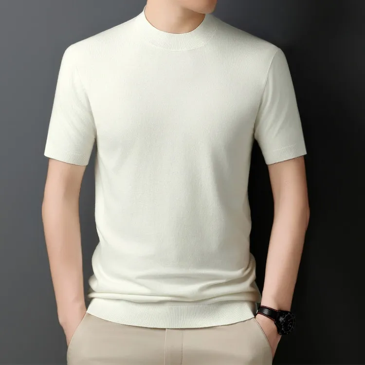 Puyuan Fine Spun Half Sleeve Cashmere Knitted T-Shirt Men's High Neck Machine Washable Fashion Urban Style Standard Fit Base ...
Puyuan Fine Spun Half Sleeve Cashmere Knitted T-Shirt Men's High Neck Machine Washable Fashion Urban Style Standard Fit Base ...