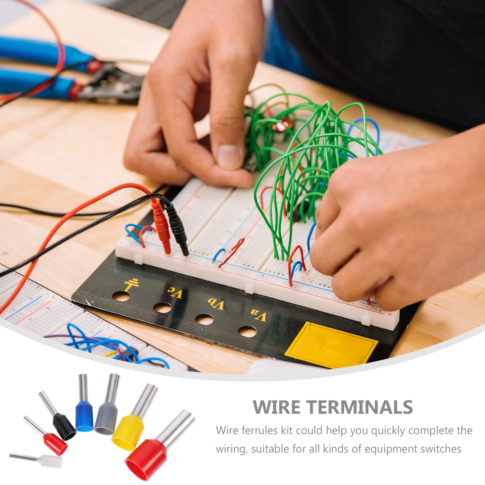 1200pcs Wire Terminals Kit Pre Insulated Ferrules Cable Ends Electric Connectors Crimp Tubes Suitable Car Household
1200pcs Wire Terminals Kit Pre Insulated Ferrules Cable Ends Electric Connectors Crimp Tubes Suitable Car Household