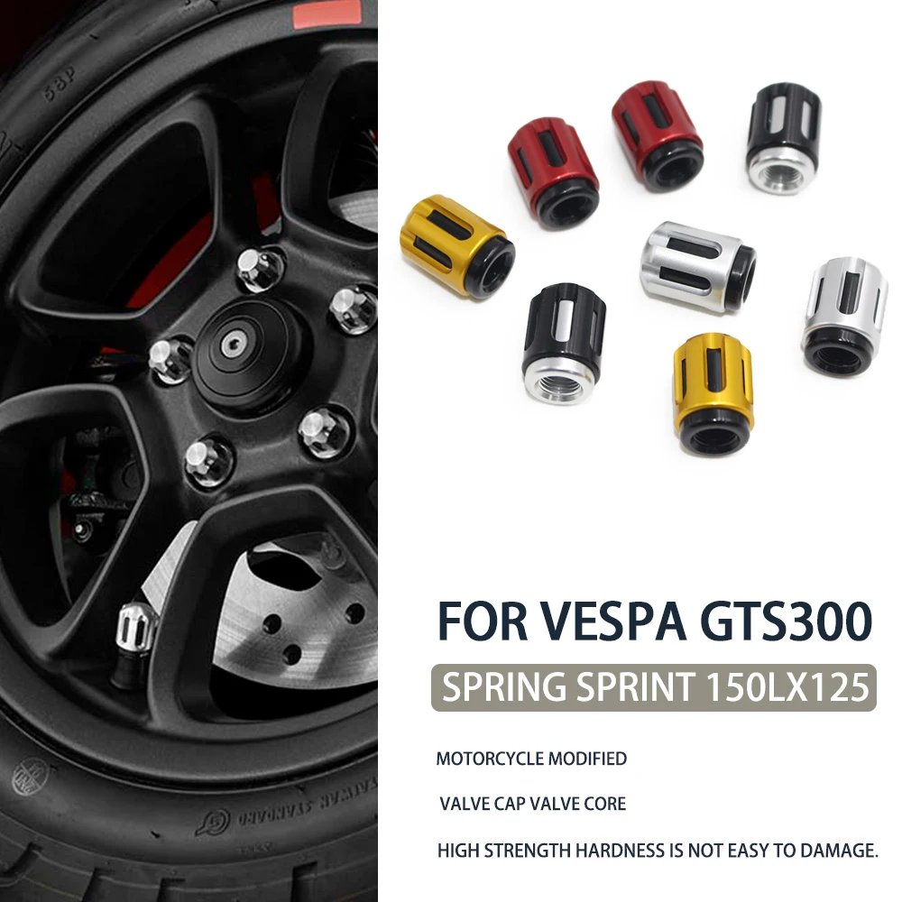 For Piaggio Vespa GTS GTV 250 300 Sprint Primavera 150 LX LXV Motorcycle Valve Caps Wheel Tires Air Tyre Stem Protective Cover
For Piaggio Vespa GTS GTV 250 300 Sprint Primavera 150 LX LXV Motorcycle Valve Caps Wheel Tires Air Tyre Stem Protective Cover