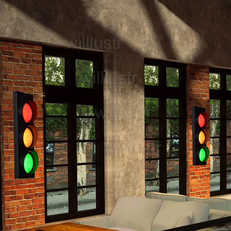 Traffic Light Wall Lamp Red Yellow Green Light Remote Control Living Room Cafe Bar Bedroom Hotel Hall Vintage Sconce
Traffic Light Wall Lamp Red Yellow Green Light Remote Control Living Room Cafe Bar Bedroom Hotel Hall Vintage Sconce