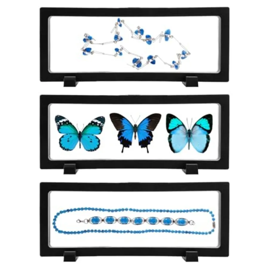 3Pcs 3D Floatg Display Case, Clear Film Jewelry Storage Box Plastic Frame Stand for Challenge Co Fossils Rocks Shark Tooth Butt
3Pcs 3D Floatg Display Case, Clear Film Jewelry Storage Box Plastic Frame Stand for Challenge Co Fossils Rocks Shark Tooth Butt