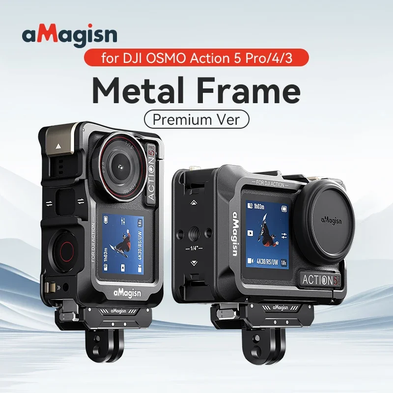 Алюминиевая клетка aMagisn, быстросъемный металлический каркас для DJI Osmo Action 5pro/4/3, защитная рамка для камеры, аксессуар
Алюминиевая клетка aMagisn, быстросъемный металлический каркас для DJI Osmo Action 5pro/4/3, защитная рамка для камеры, аксессуар