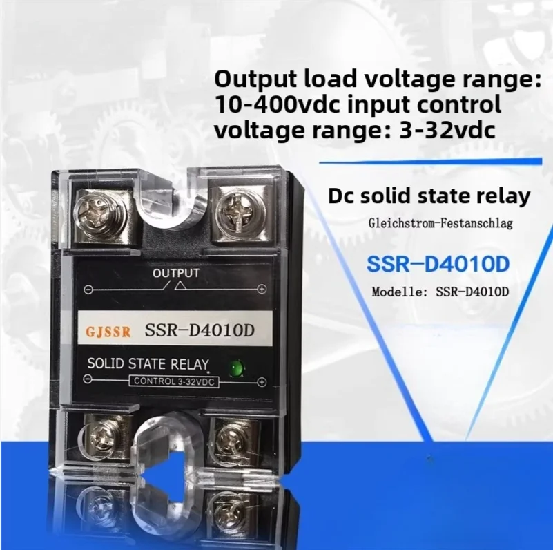 1PCS SSR Single-Phase Thyristor Module 10A SSR-D4010D 400V DC Control DC-DC
1PCS SSR Single-Phase Thyristor Module 10A SSR-D4010D 400V DC Control DC-DC