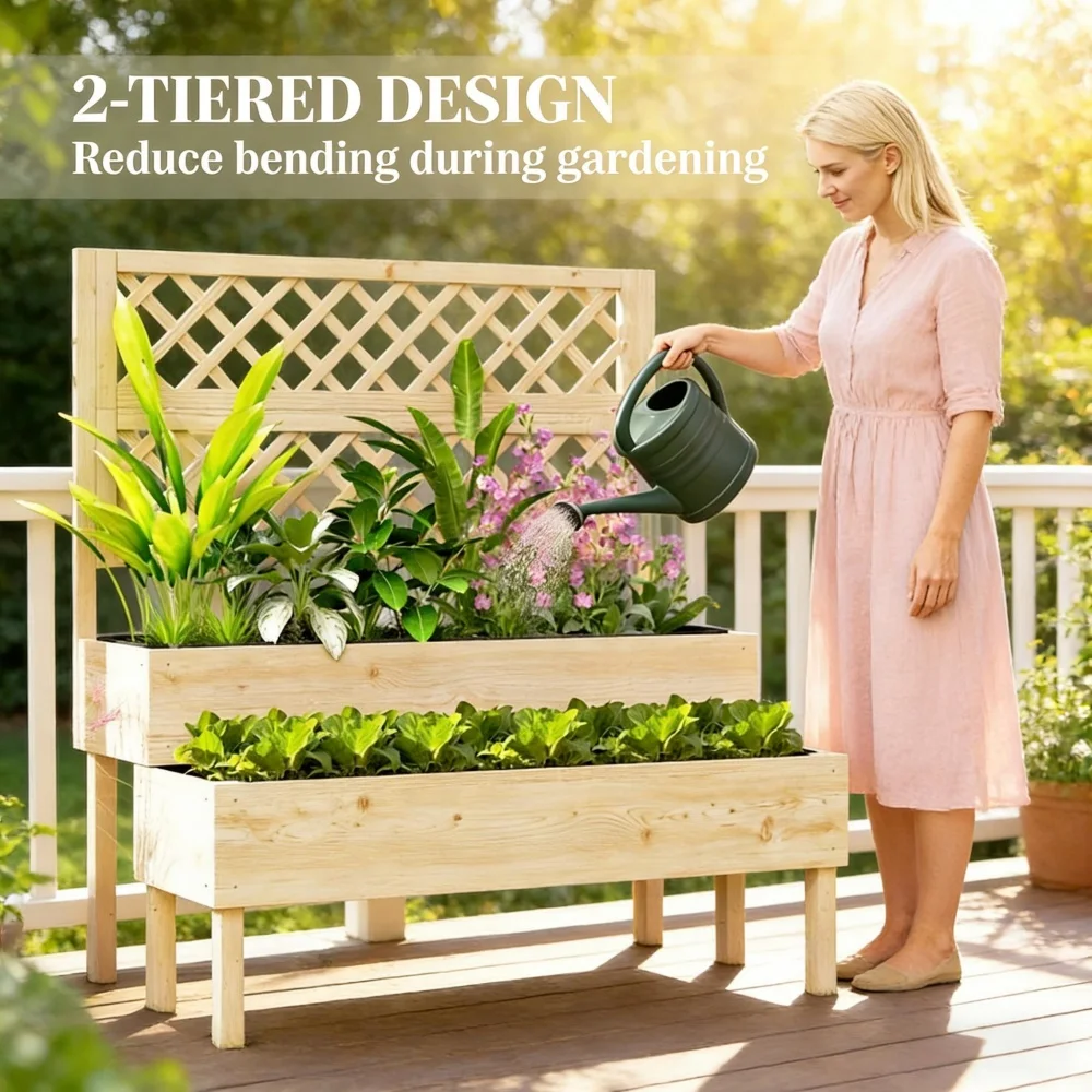 Garden Bed Home Raised Garden Bed, No Bending for Vegetables & Flowers, Breathable Planter for Yard
Garden Bed Home Raised Garden Bed, No Bending for Vegetables & Flowers, Breathable Planter for Yard