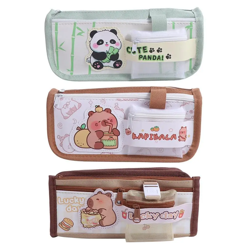 Durable 3/5-Layer Capybara Pencil Bag Cute Panda Cartoon Pen Pouch Dirt-proof Canvas Zipper Pencil Pouch School Supplies
Durable 3/5-Layer Capybara Pencil Bag Cute Panda Cartoon Pen Pouch Dirt-proof Canvas Zipper Pencil Pouch School Supplies