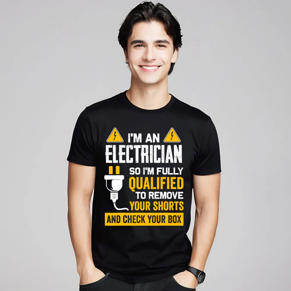 Funny Im An E ectrician Male Graphic Tops & Tees Crewneck NEW YEAR DAY Premium Cotton Tshirts Graphic Short Sleeve T Shirt
Funny Im An E ectrician Male Graphic Tops & Tees Crewneck NEW YEAR DAY Premium Cotton Tshirts Graphic Short Sleeve T Shirt