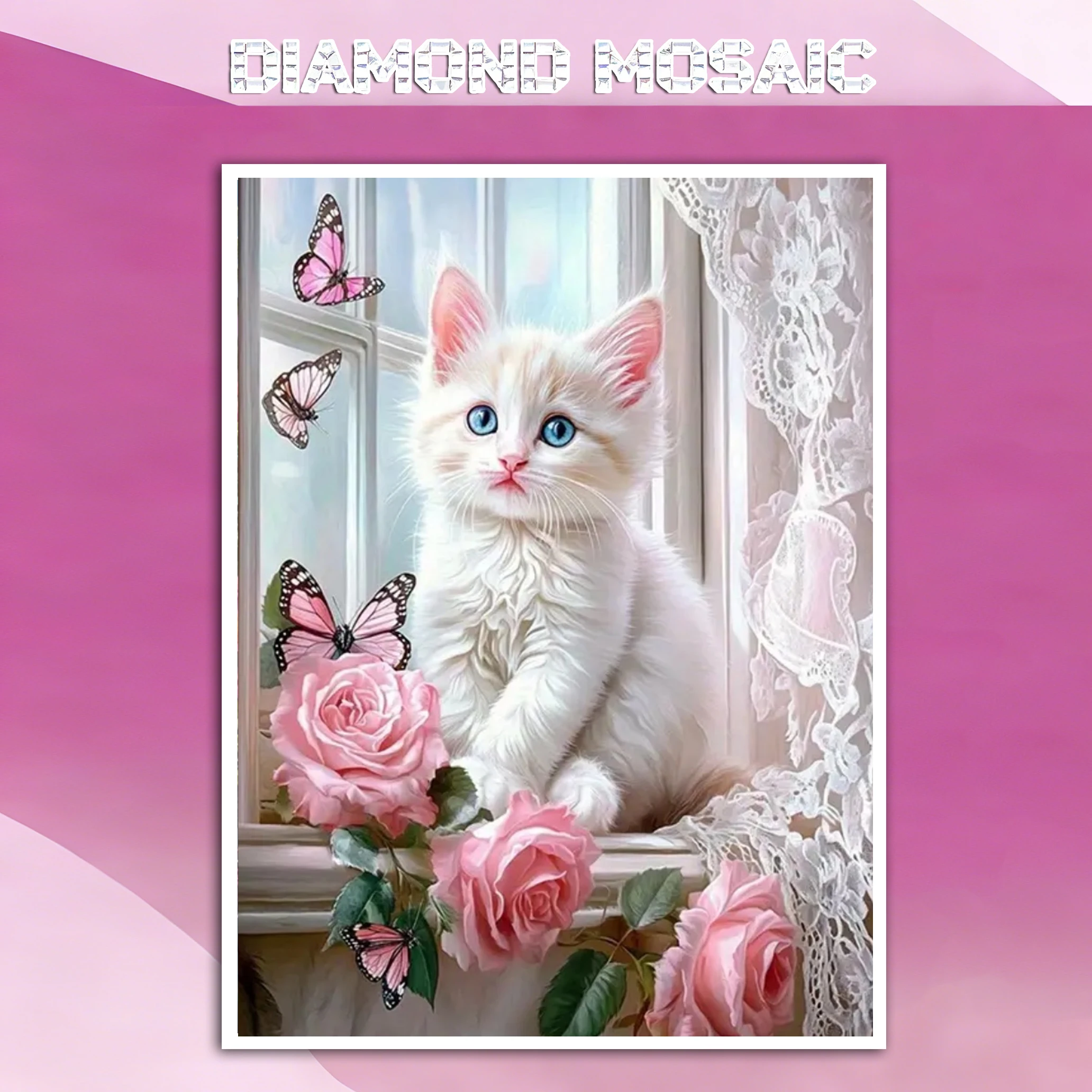 AZQSD Diamond Painting 5D Cat Animal Mosaic Rose Flower Crafts Rhinestones Full Kits Square Round Home Artwork
AZQSD Diamond Painting 5D Cat Animal Mosaic Rose Flower Crafts Rhinestones Full Kits Square Round Home Artwork
