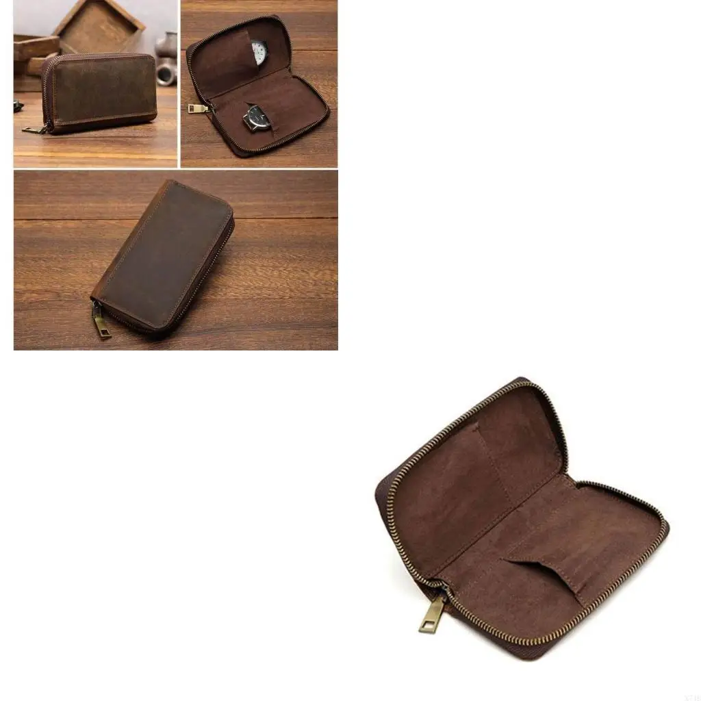 Stylish Leather Two Slot Watch Storage Holder for Jewelry Collectors
Stylish Leather Two Slot Watch Storage Holder for Jewelry Collectors