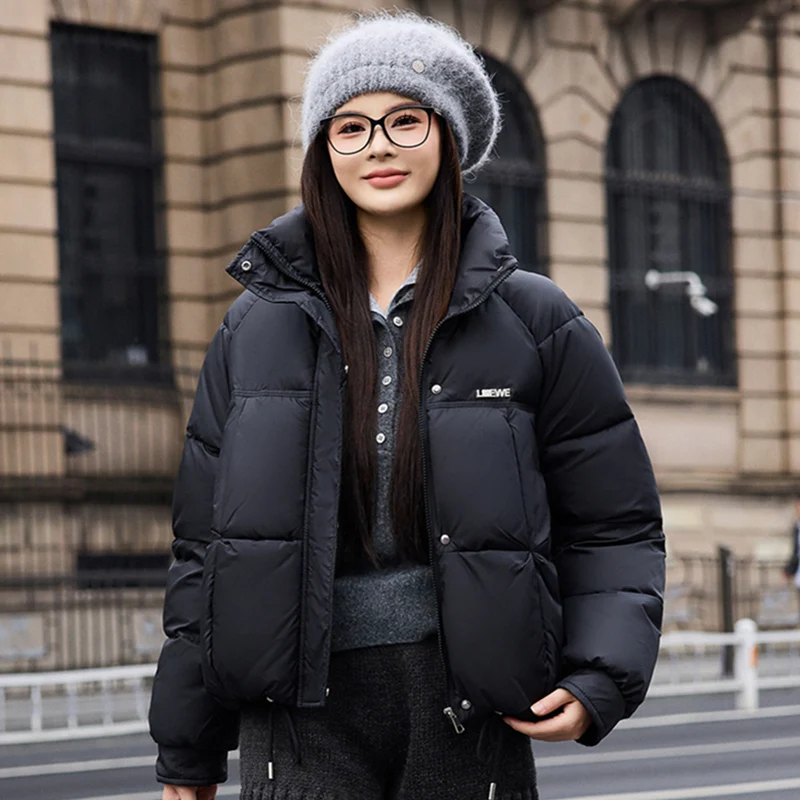 Women's Fashion Casual Down Cotton Parkas Winter Warm Puffer Jacket Short Female Stand Collar Knitted Spliced Jacket Outerwear 
Women's Fashion Casual Down Cotton Parkas Winter Warm Puffer Jacket Short Female Stand Collar Knitted Spliced Jacket Outerwear